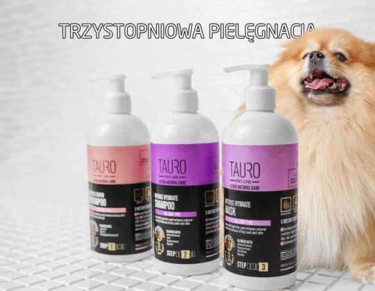 Trzystopniowa pielęgnacja psa z Tauro Pro Line – sprawdzony system krok po kroku